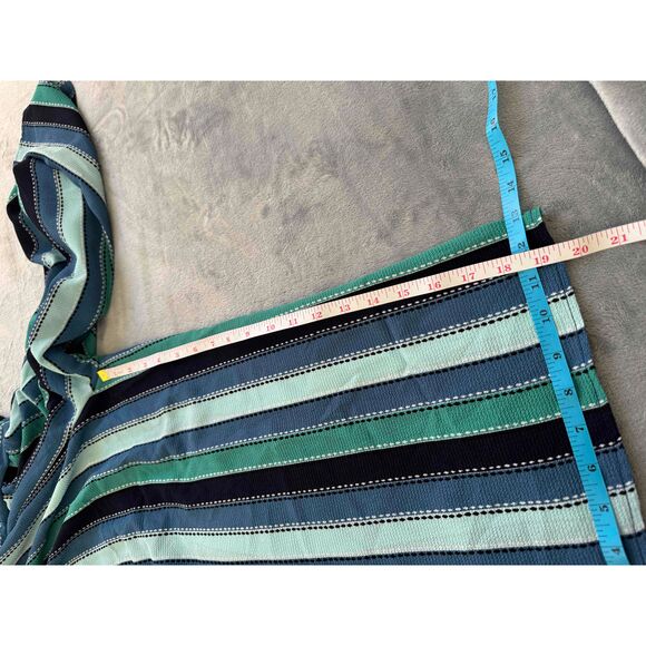 NWT Knit Works Blue Striped Short Sleeve pantsuit & Faux Suede Jacket Youth XL - Picture 7 of 7